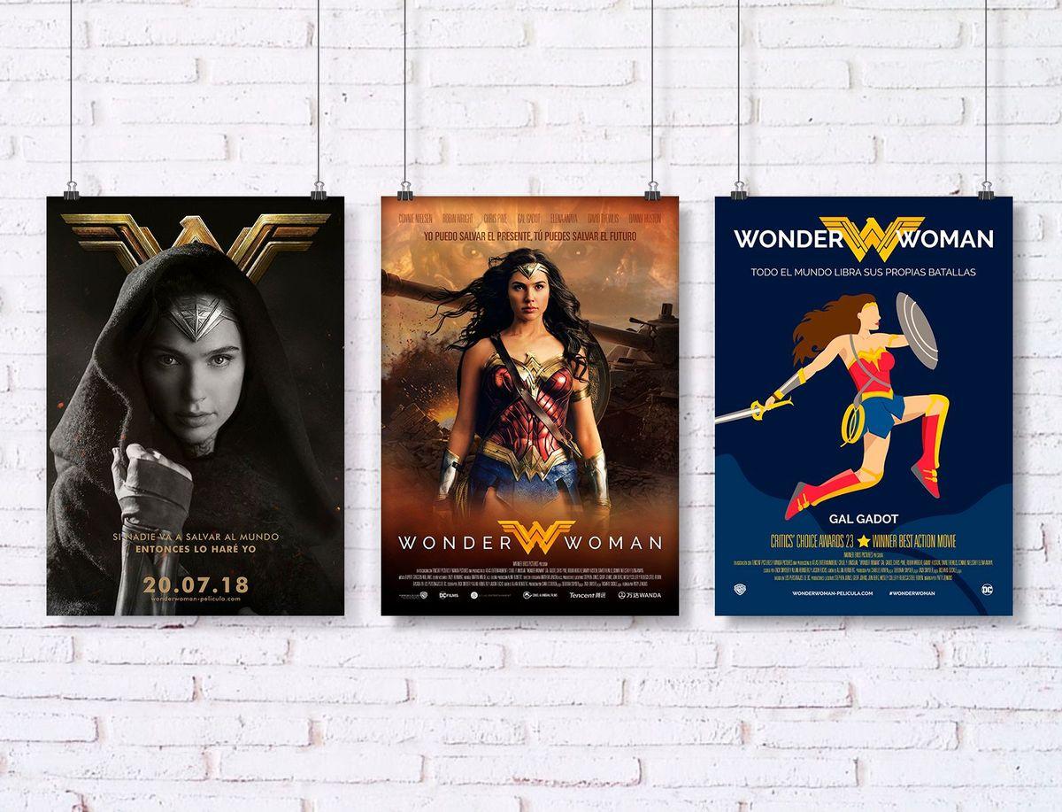 Cartelería de Cine Wonder Woman